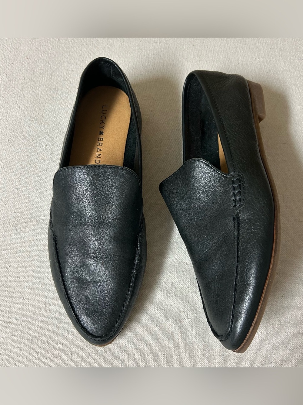 Lucky Brand Flats Women’s 6.5M Black Leather